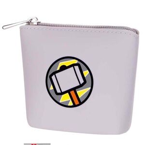 Miniso Marvel Gray Zipper Pouch Hammer Design